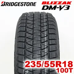 【2024年製】 送料無料 BRIDGESTONE 235/55R18 100T BLIZZAK DM-V3 ブリザック ブリヂストン スタッドレス 冬タイヤ 雪 氷 1本