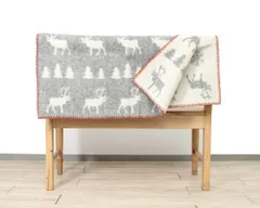 クリッパン(KLIPPAN) 243502 WILDERNESS/ウィルダネス ウール ハーフブランケット 90×130cm グレー（グレイ） 毛布のサムネイル