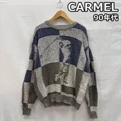 古着 CARMEL 90年代 USA製 ビンテージ チェック ゴルファー柄 ニット セーター 90s VINTAGE メンズ M ISItems【USED】【古着】【中古】50153021