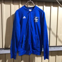 1822 adidas トラックジャケット ブルー M アディダス ナイロンジャケット フルジップ ワンポイント刺繍ロゴ スポーツ 古着卸 アメリカ仕入