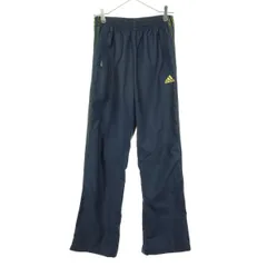 美品 adidas アディダス 裏地メッシュ トラックパンツ S ブラックネイビー メンズ 古着