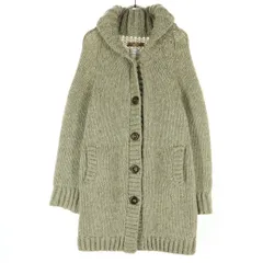 URBAN RESEARCH DOORS アーバンリサーチドアーズ ペルー製 長袖 ショールカラー ニットジャケット F ブラウン系 レディース 古着