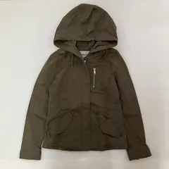 ◆ AVIREX アヴィレックス その他アウター フード付き ジップアップ ミリタリー風 ジャケット アウター カーキ Mサイズ レディース 古着