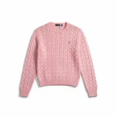 ラルフローレン ケーブルニット ピンク L