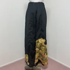 着物リメイク　ワイドパンツ