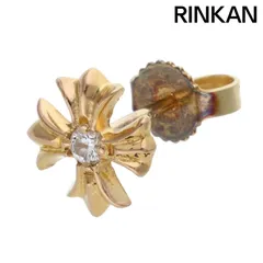 クロムハーツ  22K No2 CH PLS DIA/22KCHプラススタッド 1ダイヤ/ゴールドピアス メンズ