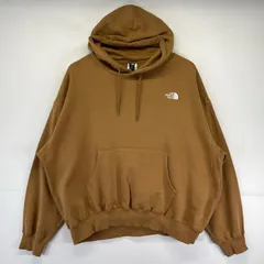 古着 ザ・ノースフェイス THE NORTH FACE パーカー 大きいサイズ アウトドア ワンポイントロゴ刺繍 プルオーバー 2XL  ブラウン系 メンズ