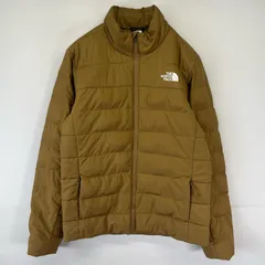 古着 ザ・ノースフェイス THE NORTH FACE ナイロンジャケット 中綿 ワンポイントロゴ フルジップ アウトドア S  ブラウン系 メンズ