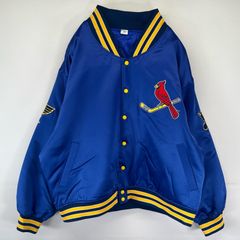 カージナルス サテン ジャケット ジャンパー スタジャン セントルイス