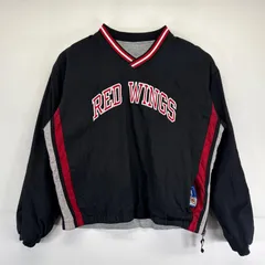 古着 90's/90年代 スターター Starter ナイロンジャケット 大きいサイズ プルオーバー Vネック レッドウィングス XL マルチカラー メンズ