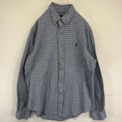 古着 ラルフローレン RALPH LAUREN 長袖シャツ ボタンダウン ネルシャツ チェック柄 ワンポイントロゴ M マルチカラー メンズ
