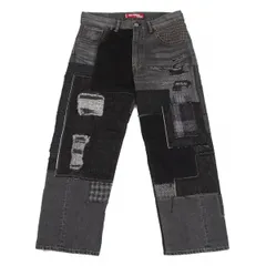 ジュンヤワタナベ マン コムデギャルソン×リーバイスJUNYA WATANABE MAN COMME des GARCONS×Levi's 503カスタマイズパッチワークデニムパンツ 黒他M