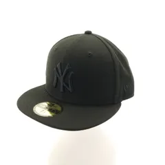 NEW ERA ニューエラ 59FIFTY MLB ニューヨーク・ヤンキース キャップ 7 1/2 ブラック 帽子 メンズ 古着