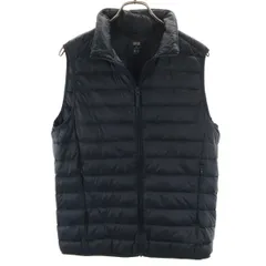 UNIQLO ユニクロ ウルトラライト ダウンベスト M チャコールネイビー メンズ 古着