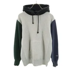 Champion チャンピオン 長袖 リバースウィーブ スウェットパーカー L グレー 裏起毛 メンズ 古着