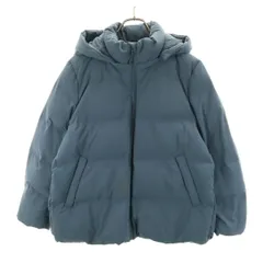 UNIQLO ユニクロ シームレス ダウンパーカー XL チャコールグレー レディース 古着