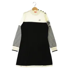 【ランクA美品！】ニューバランスゴルフ｜レディース｜1 (M相当)｜長袖ワンピース｜ホワイト系｜秋冬｜中古ゴルフ用品
