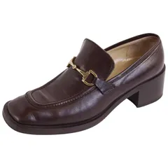 Vintage グッチ GUCCI ローファー モカシン ヒール ホースビット金