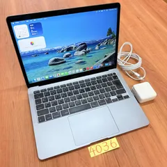 【動作確認済み】 MacBook air 13インチ 2020 アップル Apple M1 16GB 512GB 動画編集可能 カメラ内蔵 ノートPC ノートパソコン SSD搭載 macOSインストール済み 【4036】