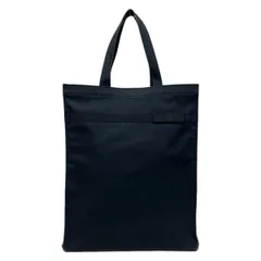 familiar(ファミリア) トートバッグ - ダークネイビー×ネイビー リボン コットン