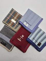 【新品】ブランド メンズハンカチ 5枚セット お買い得品