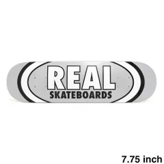 REAL DECK リアル デッキ TEAM CLASSIC OVAL SILVER 7.75　スケートボード スケボーのサムネイル