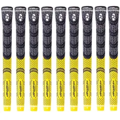 【交換ツール付き】ゴルフグリップ 滑り止め ラバー 多色 バックラインなし スタンダードサイズ 無料テープ付き 9本セット