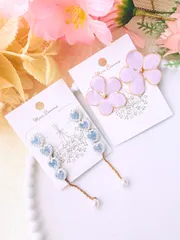 ワンコイン🤍アクセサリーセット（heart×flower）