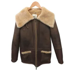 Denim Bar デニムバー ムートンジャケット レザージャケット シープスキン 茶 ブラウン