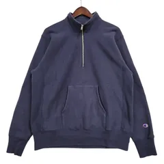 【中古品】Champion チャンピオン REVERSE WEAVE HALF ZIP SWEAT SHIRT C3-Y017 リバースウィーブ ハーフジップ スウェット シャツ 長袖 トップス 【148-260212-ay-05-izu】