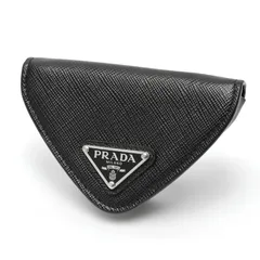 プラダ / PRADA　トライアングル コインケース　2MM004　サフィアーノレザー　ブラック　【中古】