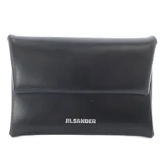 ジルサンダー JIL SANDER レザーコインケース レザー ロゴ 黒のサムネイル