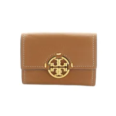 トリーバーチ TORY BURCH コインケース 小銭入れ 二つ折り レザー 茶 /MI ■OS