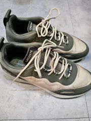 ラコステ スニーカー グリーン/アイボリー