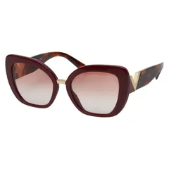 ヴァレンティノ アセテート キャットアイ オーバーサイズ VA4057 レッド ブラウン プラスチック レディース VALENTINO【228-56690】のサムネイル