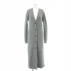 ザラ ZARA リブニット カーディガン ロング M グレー /AP