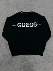(M) GUESS ゲス ロゴ プリンティング 起毛 スウェット
