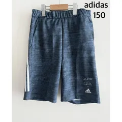 【新品】adidas　アディダス   キッズ　 ハーフパンツ    150cm   ネイビー　ロゴ　スポーツ　送料込み  3407991