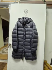 THE NORTH FACE ザノースフェイス ロング丈ダウンジャケット ブラック レディース 100サイズ