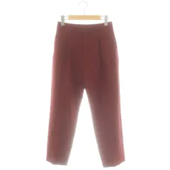 スピック&スパン Spick&Span ダブルクロステーパードパンツ タック 38 赤 レッド /DF ■OS