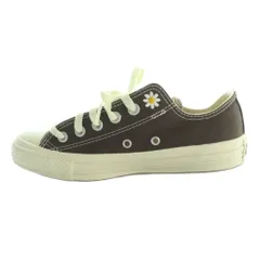 コンバース CONVERSE オールスター デイジーズ OX ALL STAR DAISIES OX スニーカー US4.5 23.5cm 茶 ブラウン 白 ホワイト 1SE159 /SS ■OS