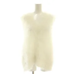 ジプソフィア gypsohila フェザーニットベスト プルオーバー F ホワイト /DF ■OS