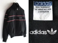 美品 80sビンテージ 西ドイツタグ デサント製 adidas アディダス ハイネック ジャージ トラックジャケット S 黒 ゆうたろうさん着用同型