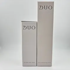 【未使用】 2点 : DUO デュオ ザ コンディショニングローション 化粧水/ ウォッシュ ブラックR 洗顔パウダーのサムネイル