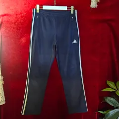 アディダス 00's ネイビー 3本線 トレーニング パンツ M size