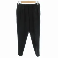 スピック&スパン Spick&Span スラックス イージーパンツ センタープレス 36 黒 ブラック /OU