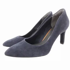 ロックポート ROCK PORT パンプス ヒール ポインテッドトゥ スエード 23㎝ 紺 ネイビー /GV