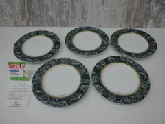 5枚 桃山陶器 カンサイ プレートセット 取り皿 ケーキ皿 食器 陶器 中古品