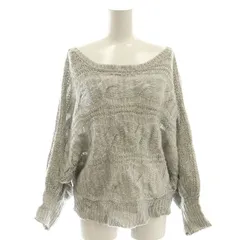 ワンウェイ one way ニット セーター 長袖 ケーブル編み M グレー /AT ■OS ■GY39 ■AX