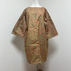 大島紬リメイク　ワンピース